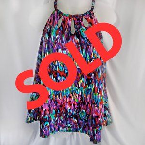 SOLD OUT - Caribbean Joe Keyhole Cutout Tankini Swim Top – Women’s Size 20W